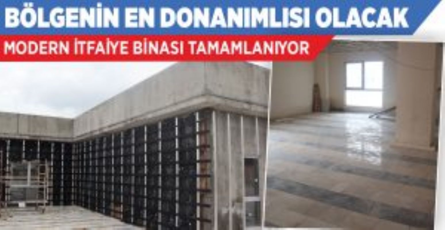 İTFAİYE BİNASININ DIŞ CEPHESİ YAPILIYOR