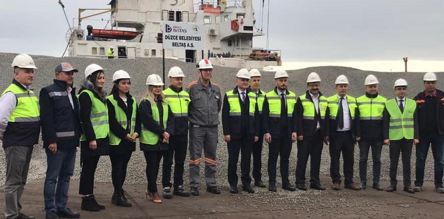 Bazalt taşı sevkiyatı başlıyor.