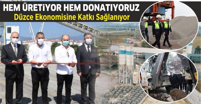 HEM ÜRETİYOR HEM DONATIYORUZ