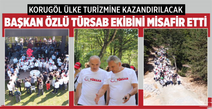 BAŞKAN ÖZLÜ TÜRSAB EKİBİNİ MİSAFİR ETTİ